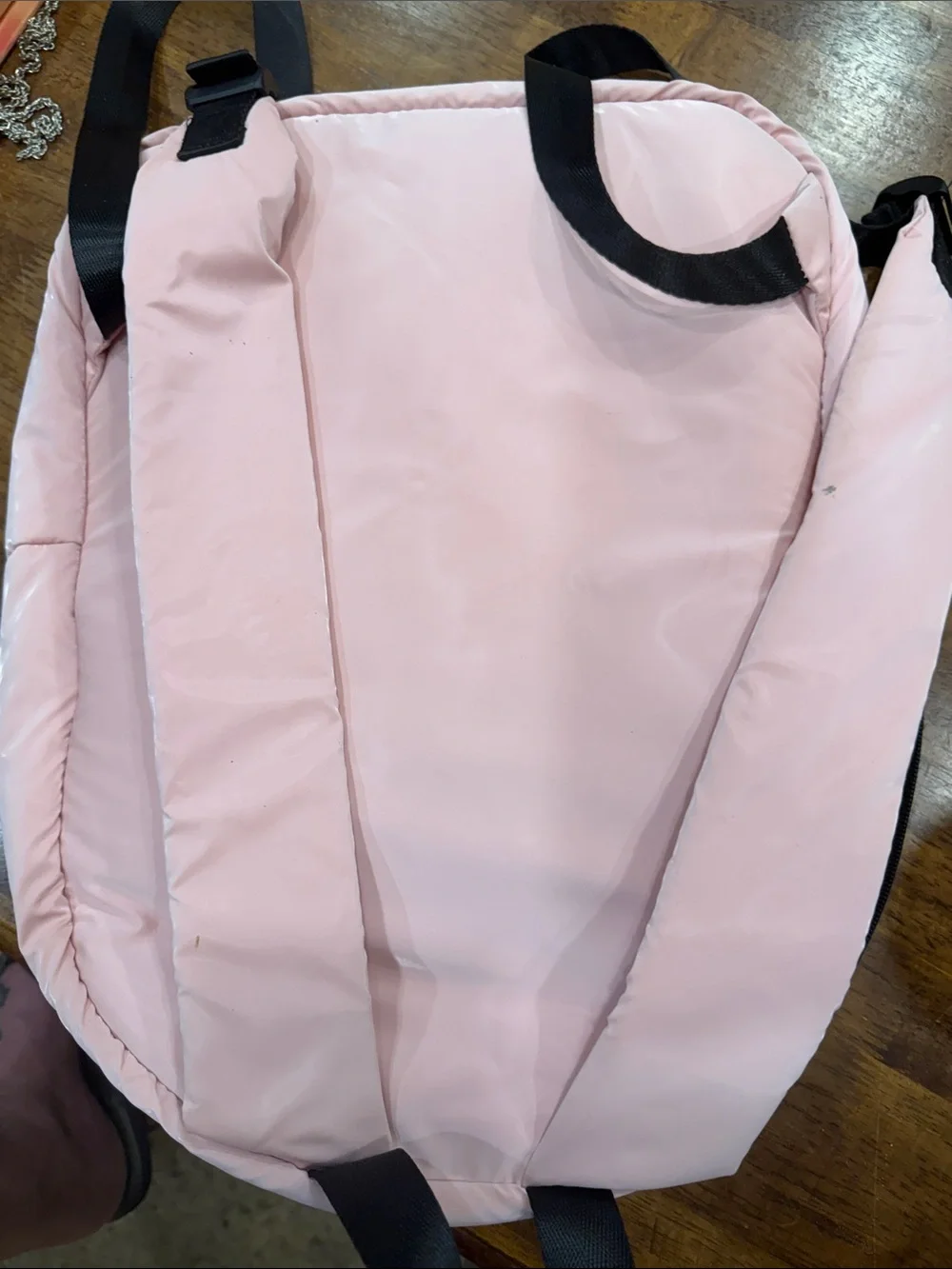 BearPaw Light Pink Puffer Backpack